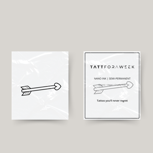 Tillfällig tatuering pil kärlek