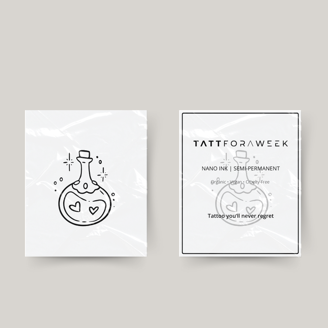 Tillfälligt tatuering gift av kärlek