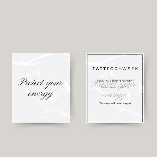 Tillfällig tatuering skyddar din energi