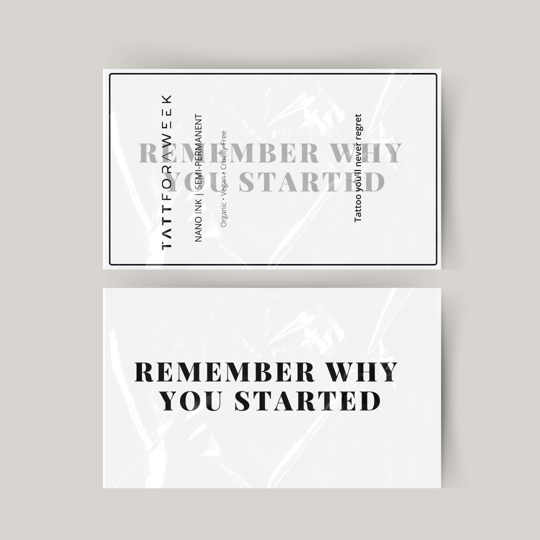 Tillfällig tatuering kom ihåg varför du började