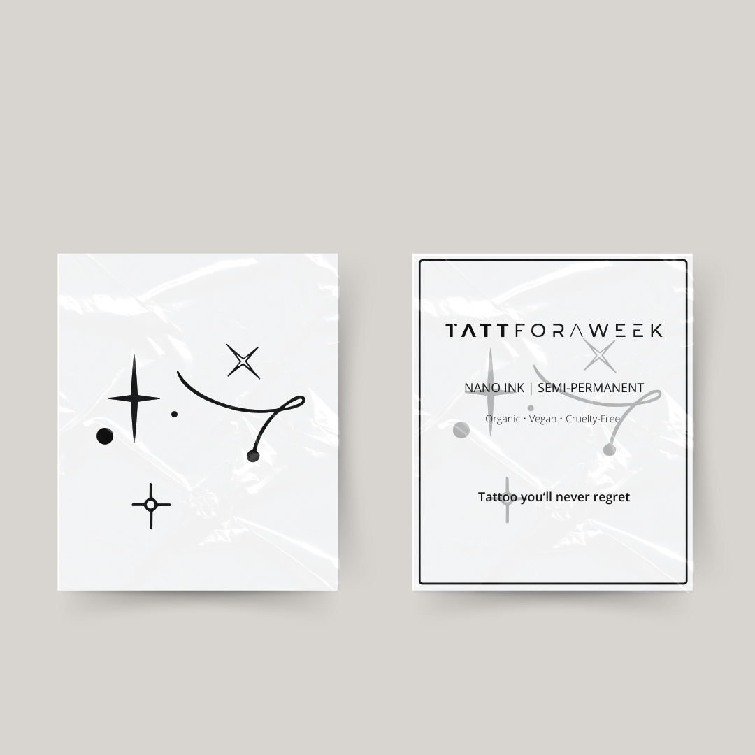 Tillfällig tatuering skytten stjärnor