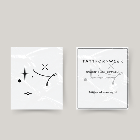 Tillfällig tatuering skytten stjärnor