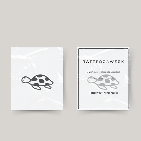 Tillfällig tatuering sköldpadda