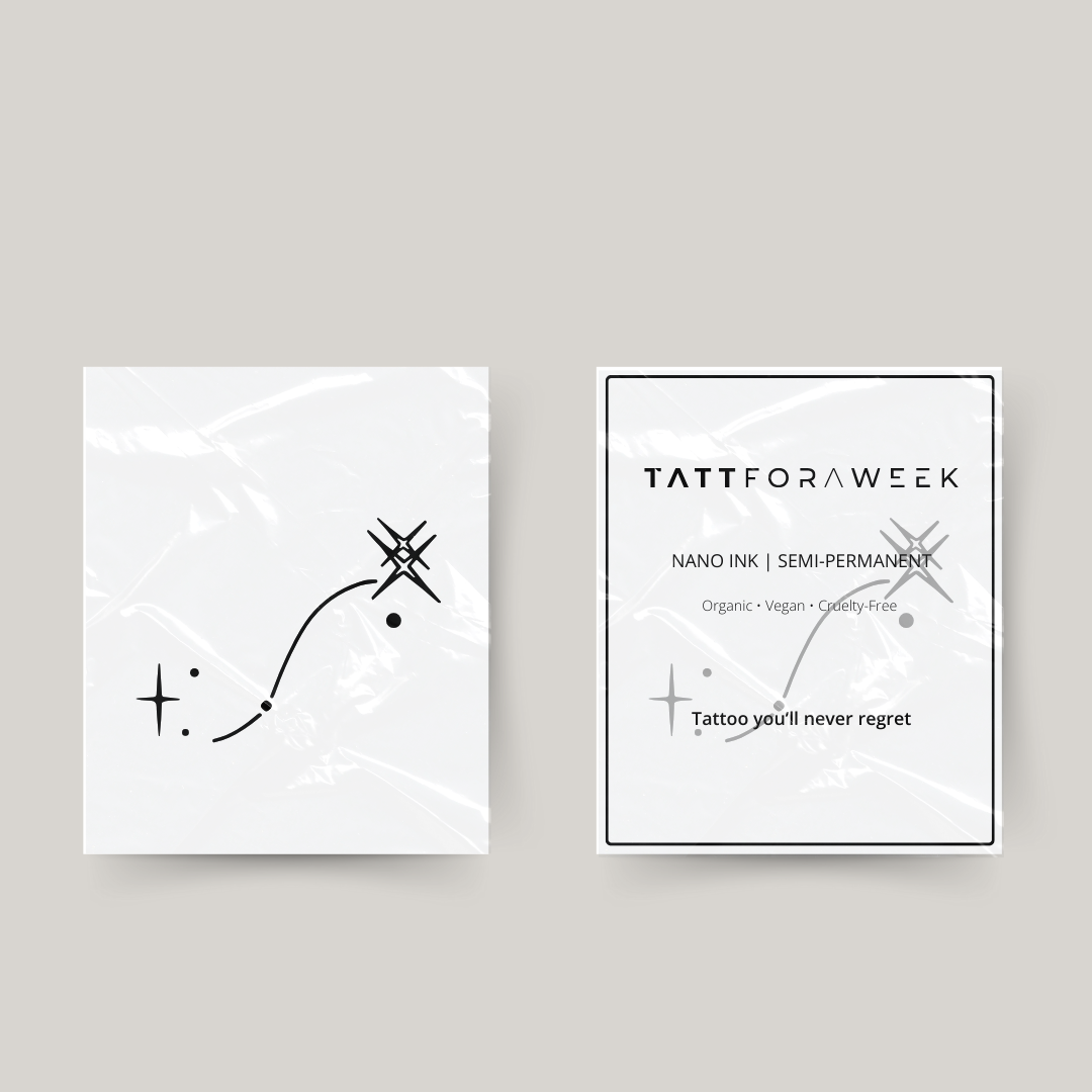 Tillfälliga tatueringar skorpion stjärnor