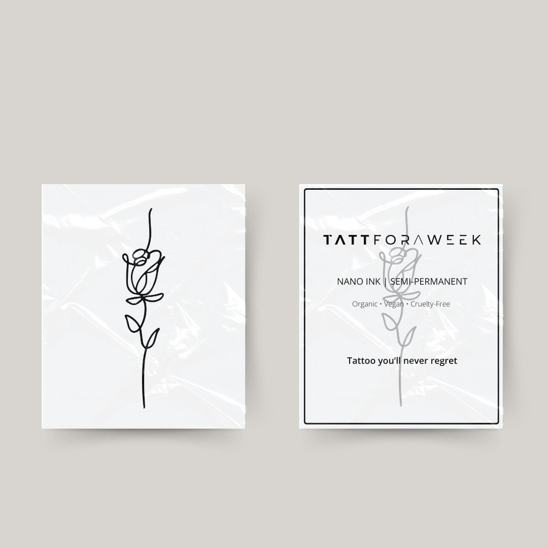 Tillfällig tatuering graciös ros