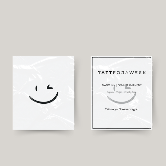 Tillfällig tatuering smiley blinkning