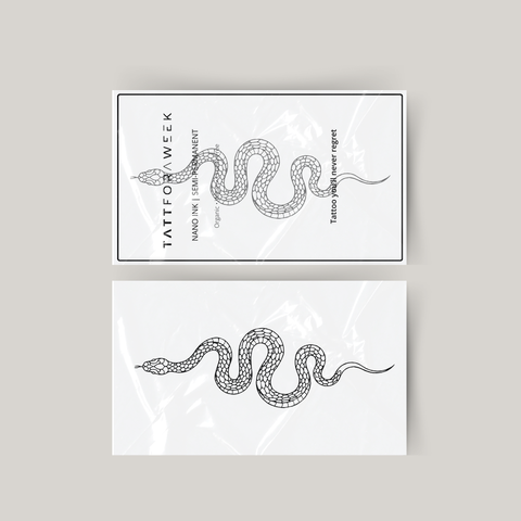 Tillfällig tatuering stor orm