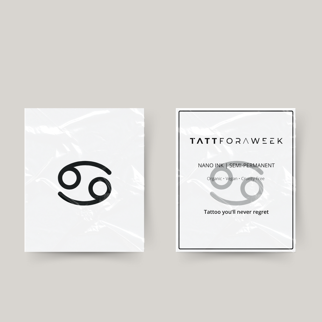 Tillfällig tatuering stjärntecken Cancer