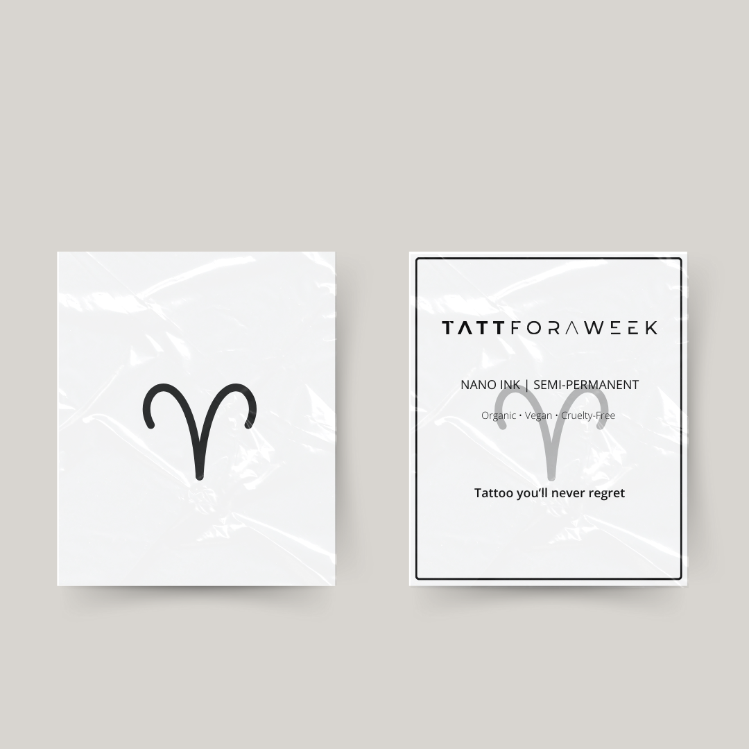 Tillfällig tatuering stjärntecken Väduren