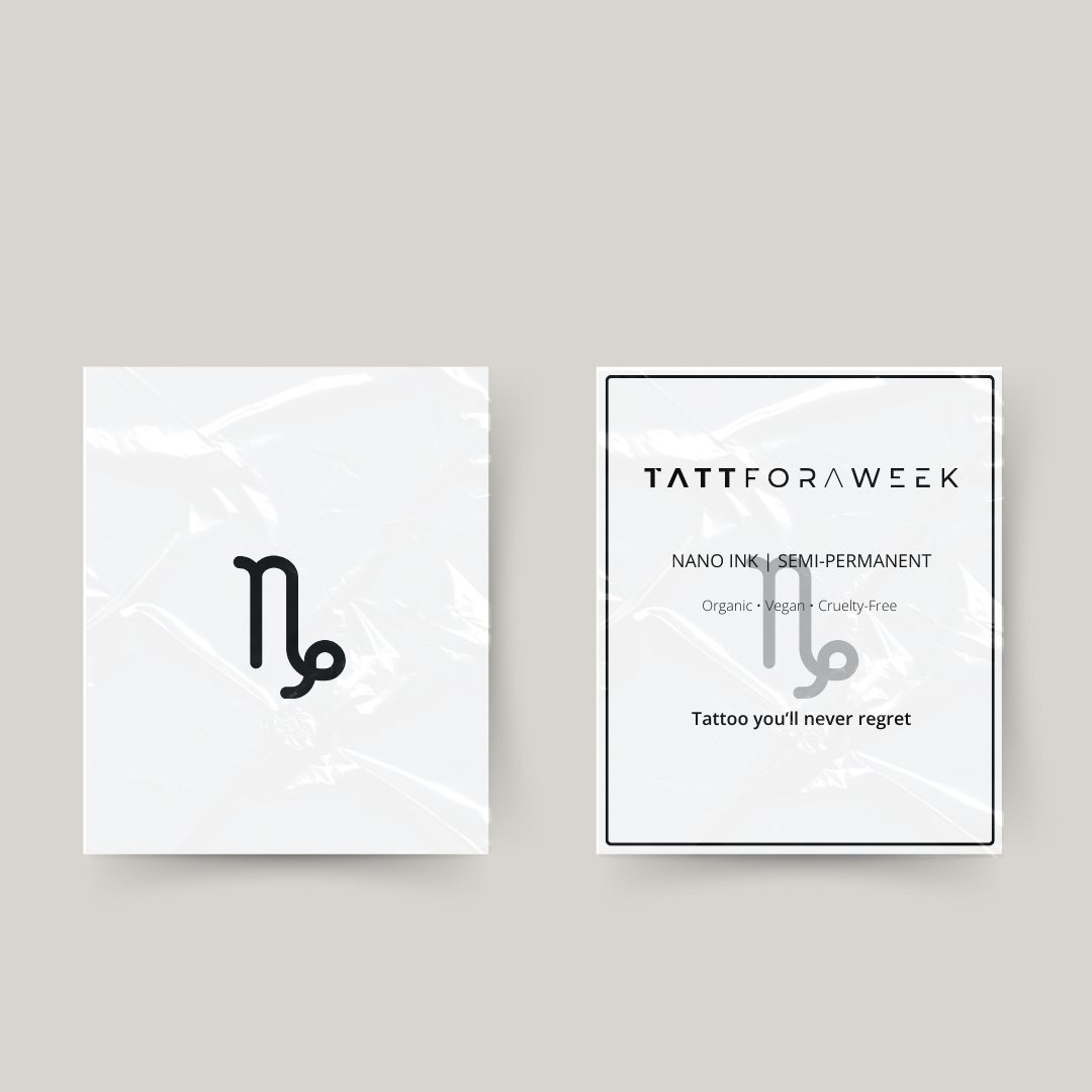 Tillfälligt tatuering stjärntecken Stenbocken