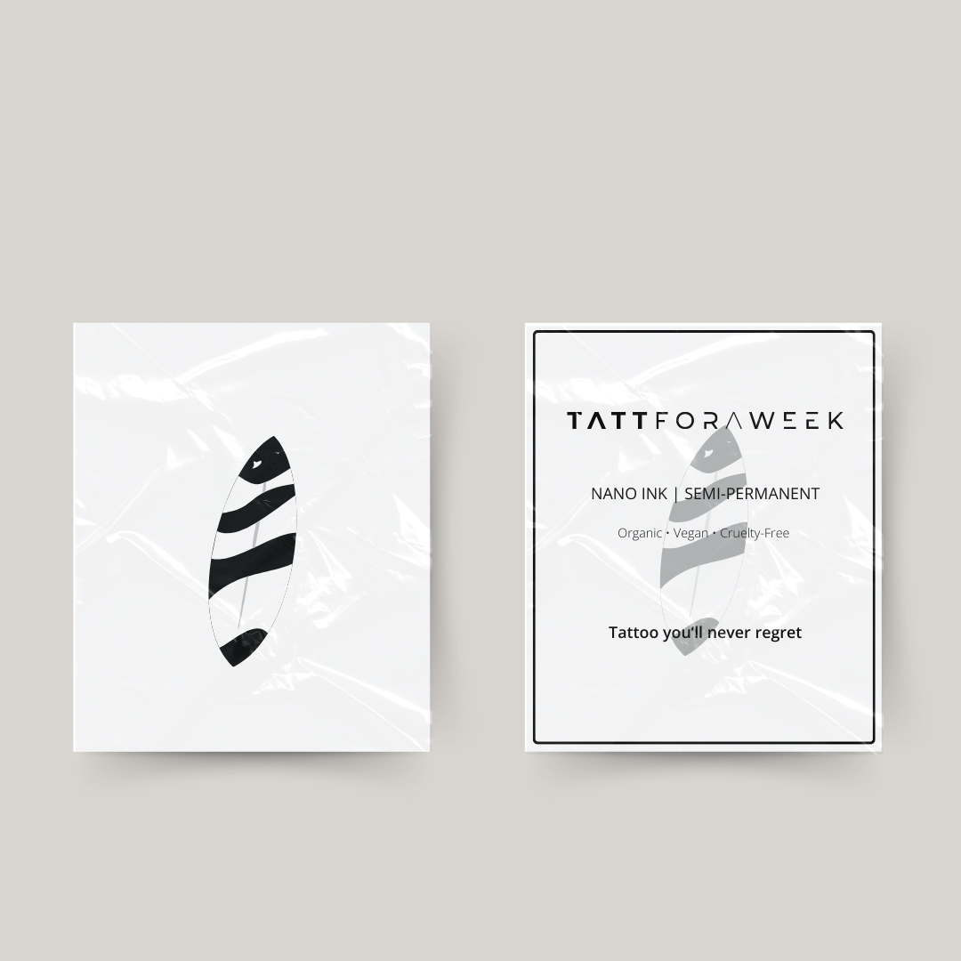 Tillfällig tatuering surfbräda