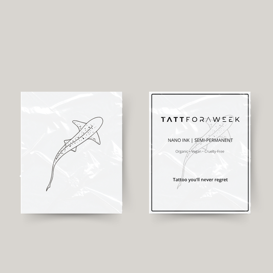 Tillfällig tatuering tigerhaj