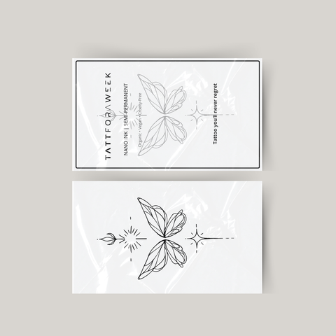 Tillfällig tatuering unalome fjäril