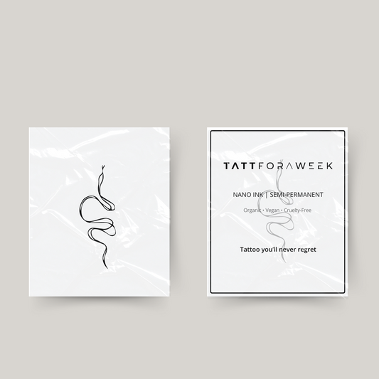 Tillfällig tatuering orm fineline