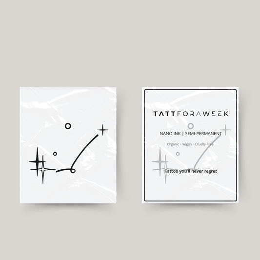 Tillfälliga tatuering virgo stjärnor