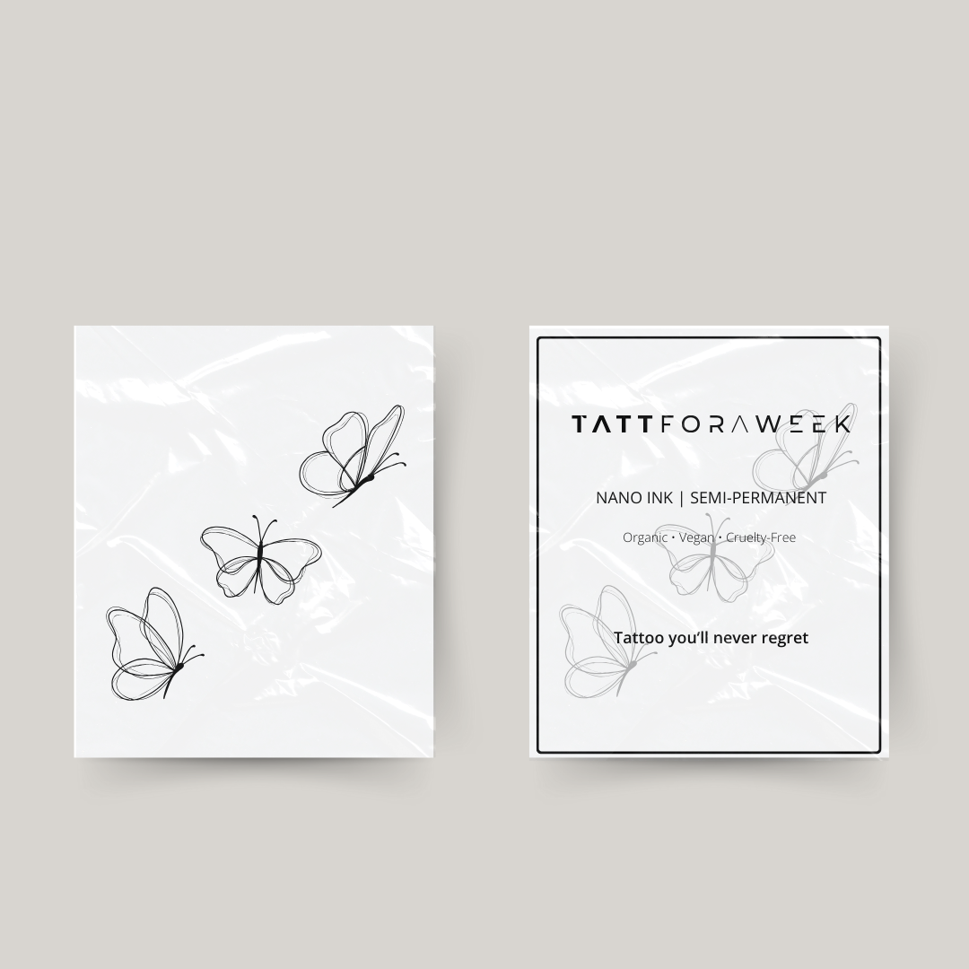 Tillfälliga tatueringsfjärilar