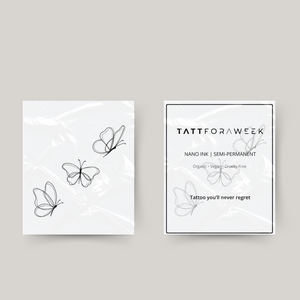 Tillfälliga tatueringsfjärilar