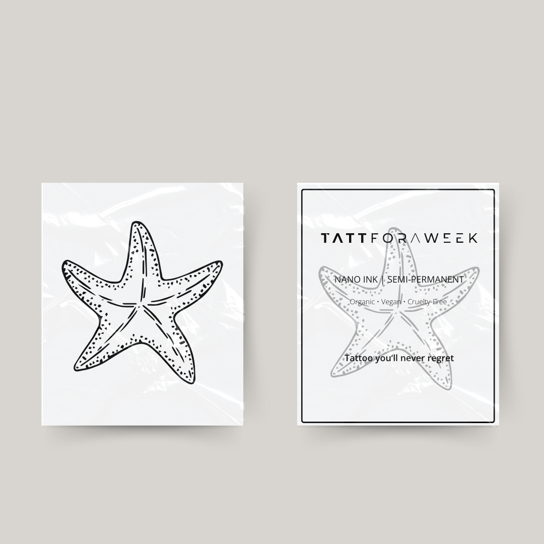 Tillfällig tatuering sjöstjärna