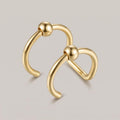Nep lippiercing dubbel goud
