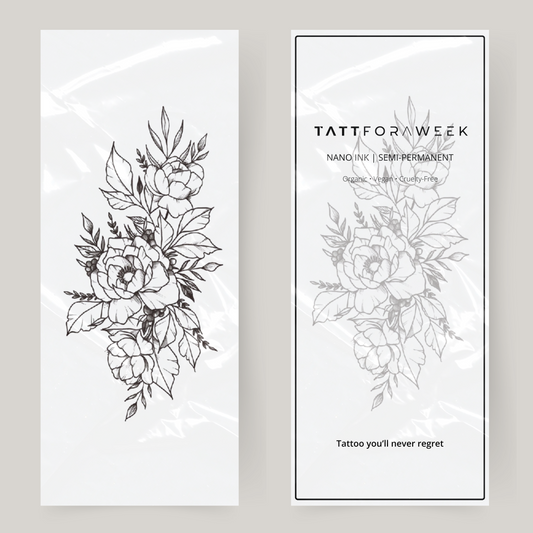 Stor falsk tatuering rosenbuske