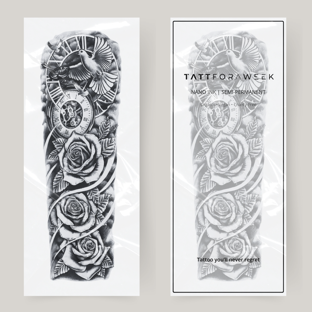 Falsk duva med tatueringärm