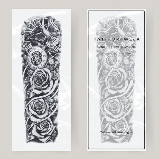 Falsk duva med tatueringärm