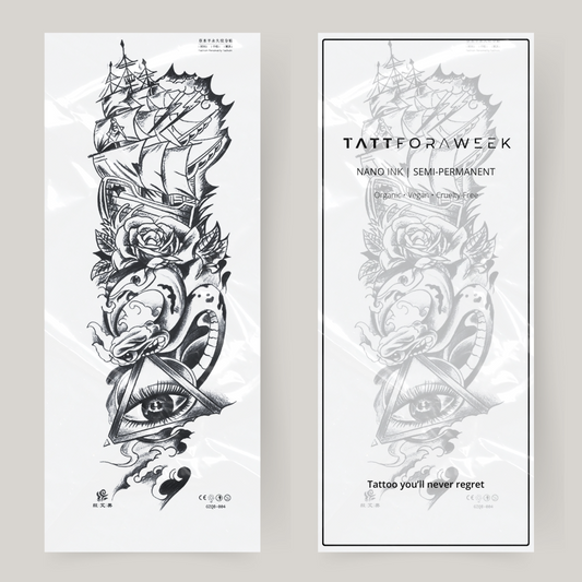 Nep tatuering sleeve ocean