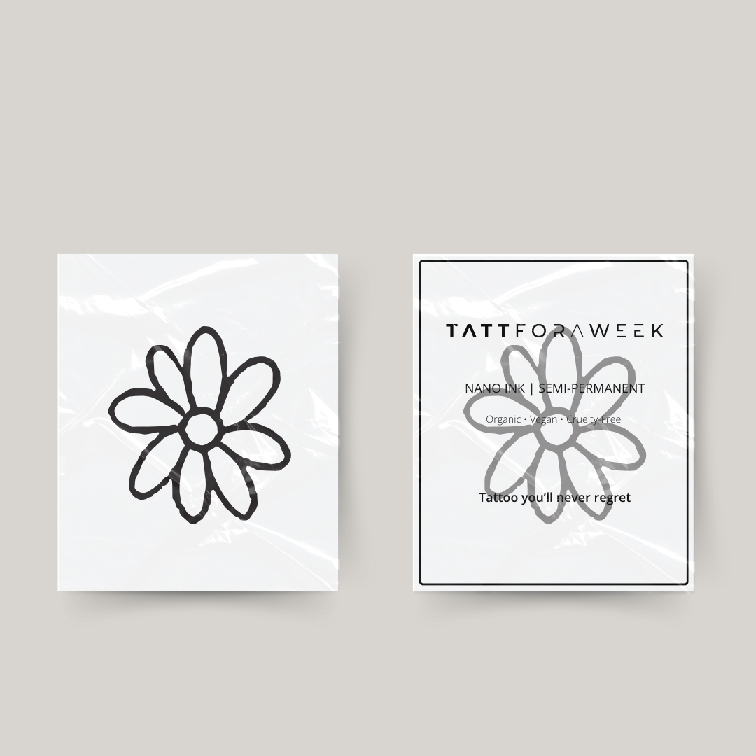 Tillfällig tatueringsblomma
