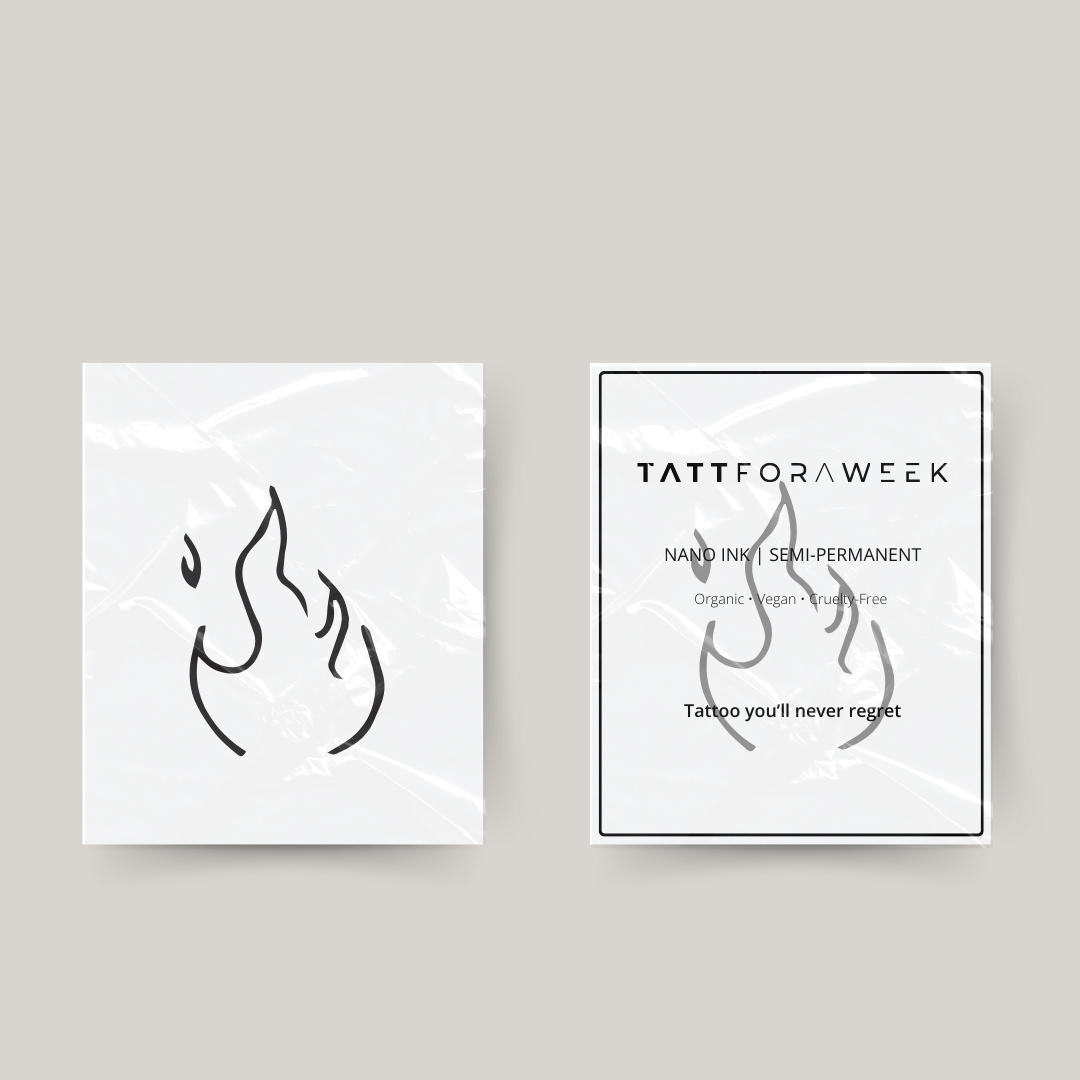 Tillfällig tatueringsbrand