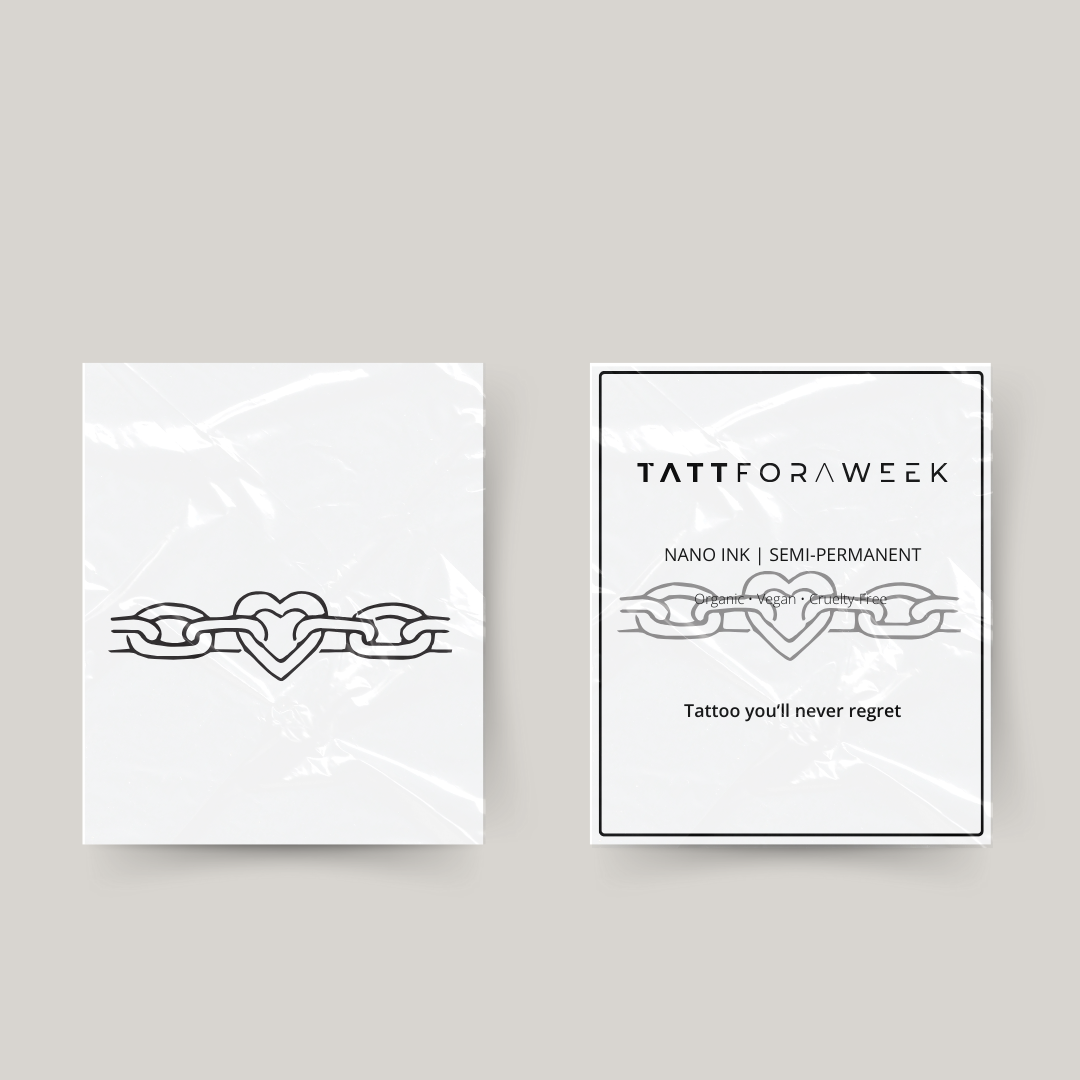 Tijdelijke tattoo ketting van liefde