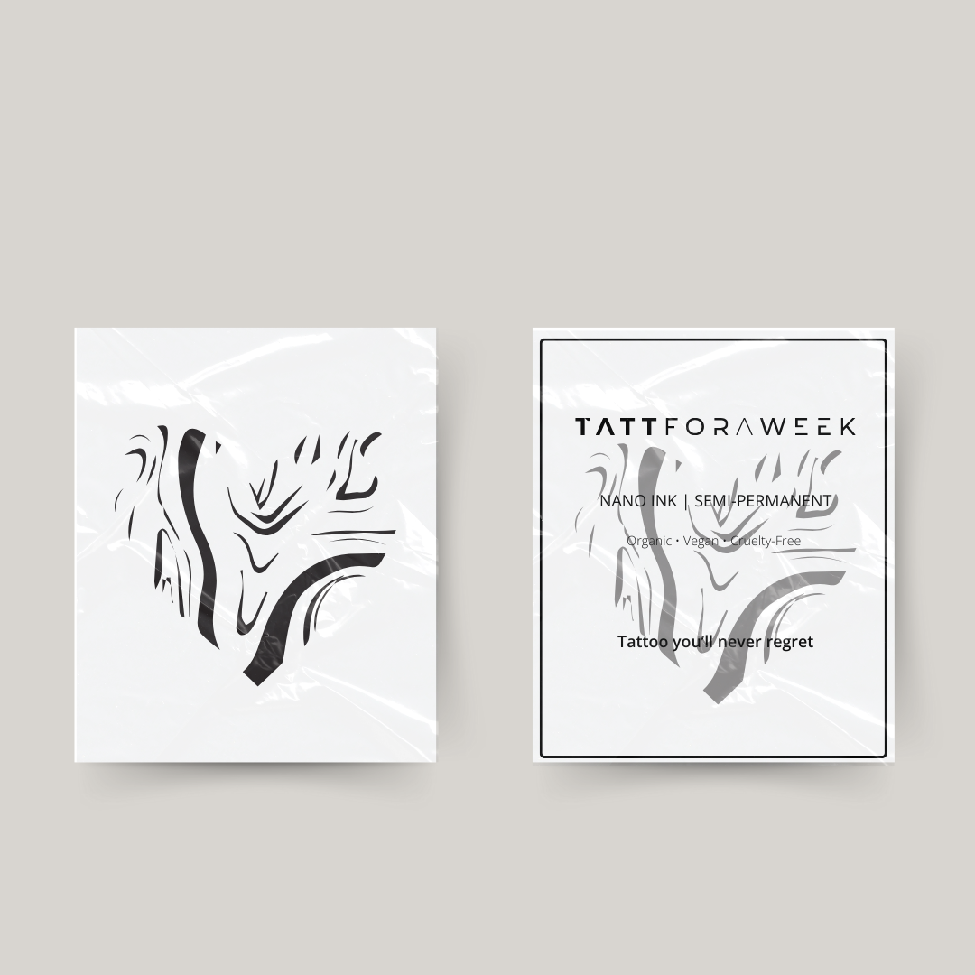 Tijdelijke tattoo lava hart