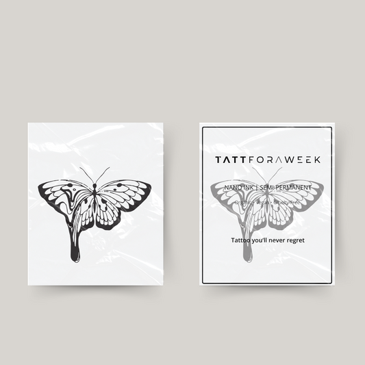 Tijdelijke tattoo vlinder inkt